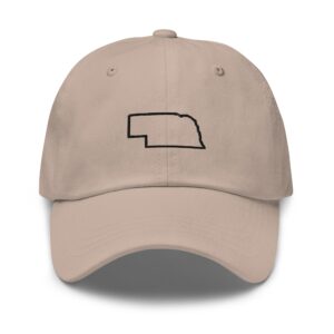Nebraska Dad Hat: Embroidered Cotton Twill Baseball Cap