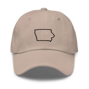Embroidered Iowa Dad Hat: Unisex Baseball Cap