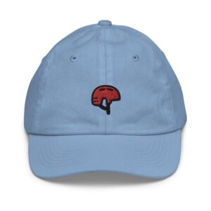 Bike Helmet Youth Baseball Cap, Handmade Kids Hat, Embroidered Childrens Hat Gift - Multiple Colors