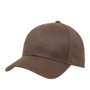 Heavy Washed Wax Coated Structured Adjustable Low Profile Baseball Cap
