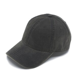 Heavy Washed Wax-Coated Unstructured Adjustable Low Profile Baseball Cap
