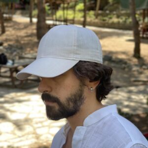 Begie Linen Baseball Cap: Breathable Summer Dad Hat.