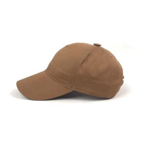 Camel Linen Baseball Cap: Breathable Summer Dad Hat.
