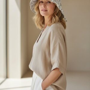 Floral Bucket Hat for Women, Adjustable Sun Hat, Wide Brim Summer Hat, Soft Casual Style